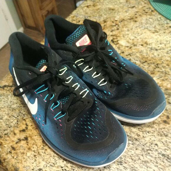 Nike Women Shoe Flex 2017 Run Size 8.5M Athletic Running Sneaker Pre Owned - Picture 1 of 12